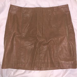NEVER WORN Vegan Leather Skirt